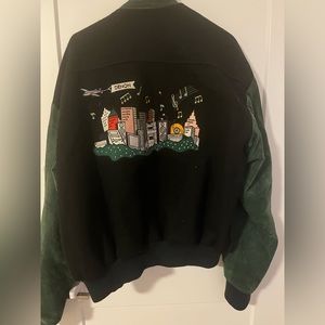 A robert Lewis varsity leather jacket